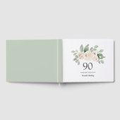 ホワイトローズボタニカル90thバースデーパーティー ゲストブック (全面)