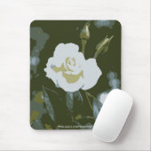 ホワイトローズマウスパッド マウスパッド (マウス)