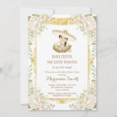 ホワイトローズメキシコフィエスタベビーシャワー招待状 招待状 (正面)