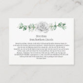 ホワイトローズユーカリプタス詳細エンクロージャカード エンクロージャーカード (裏面)