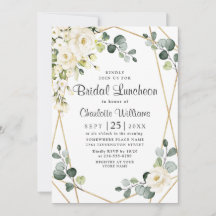 ホワイトローズユーカリプトゥスグリーンリーブライダルルンチョン