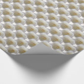 ホワイトローズラッピング紙ロマンチックバラ紙 ラッピングペーパー (角)