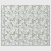 ホワイトローズラッピング紙 ラッピングペーパー (フラット)