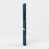 ホワイトローズリースゴシック背景 Case-Mate iPhoneケース (裏面/右)