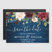 ホワイトローズレース セーブザデート マグネットカード (正面/裏面)