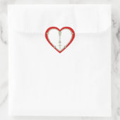 ホワイトローズロザリオ ハートシール (バッグ)