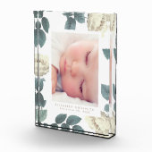 ホワイトローズヴィンテージフローラフォトブロックフレーム フォトブロック (右)