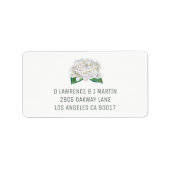 ホワイトローズ住所 シール (正面)