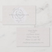 ホワイトローズ名刺テンプレート 名刺 (正面/裏面)