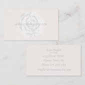 ホワイトローズ名刺テンプレート 名刺 (正面/裏面)