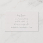 ホワイトローズ名刺テンプレート 名刺 (裏面)