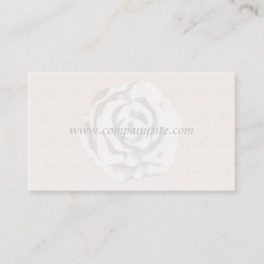 ホワイトローズ名刺テンプレート 名刺 (正面)