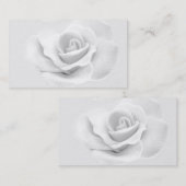 ホワイトローズ名刺 名刺 (正面/裏面)