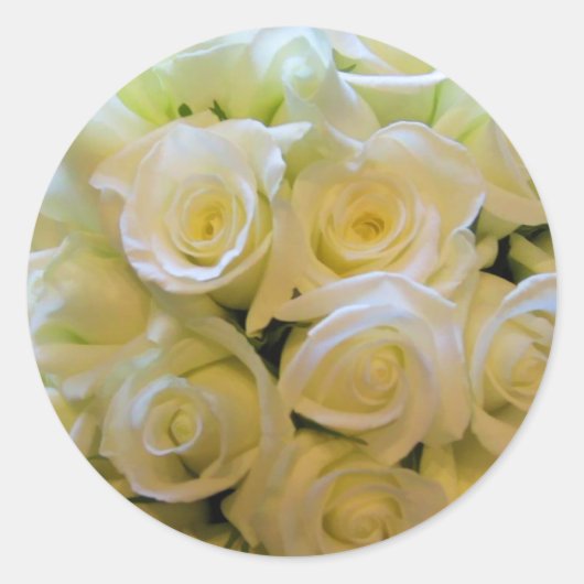 ホワイトローズ封筒用シールシール ラウンドシール (正面)