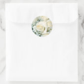 ホワイトローズ封筒用シールシール ラウンドシール (バッグ)