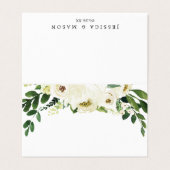 ホワイトローズ座席表 – エスコートカード 名刺 (外部フラット)