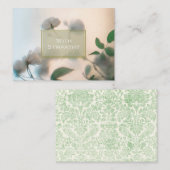 ホワイトローズ悔やみや弔慰エンクロージャカード ノートカード (正面/裏面)