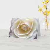 ホワイトローズ悔やみや弔慰 カード (黄色い花)