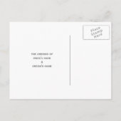 ホワイトローズ日付はがきを保存 案内ポストカード (裏面)