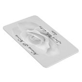 ホワイトローズ日付磁石を保存 マグネット (右側)