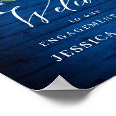 ホワイトローズ王室のブルーウッド婚約パーティ ポスター (角)