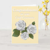 ホワイトローズ祝賀市民式 カード (黄色い花)