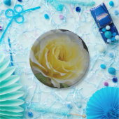 ホワイトローズ紙プレート ペーパープレート (パーティー)