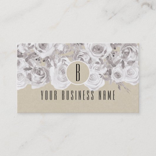 ホワイトローズ素朴クラフトカスタマーロイヤリティカード ロイヤリティカード (正面)