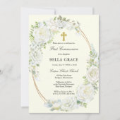 ホワイトローズ素朴フローラ初の聖餐式 招待状 (正面)
