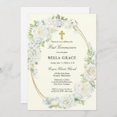 ホワイトローズ素朴フローラ初の聖餐式 招待状 (正面/裏面)