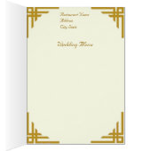 ホワイトローズ結婚のメニュー (内側 (右))