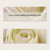 ホワイトローズ結婚のWebサイトカード (正面&裏面)