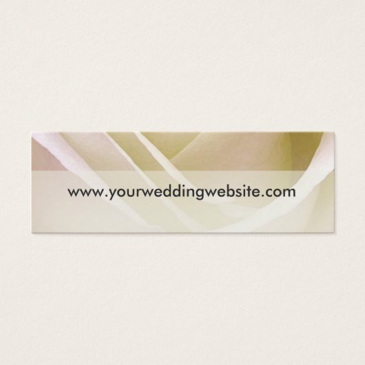 ホワイトローズ結婚のWebサイトカード (正面)