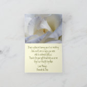 ホワイトローズ結婚ズ折り畳みサンキューカード カード (内部)