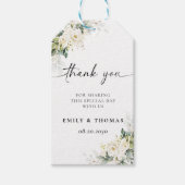 ホワイトローズ結婚セレモニーギフトラベル ギフトタグ (正面)