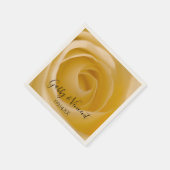 ホワイトローズ結婚フローラ スタンダードカクテルナプキン (角)