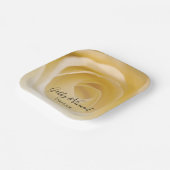 ホワイトローズ結婚フローラ ペーパープレート (傾斜あり)