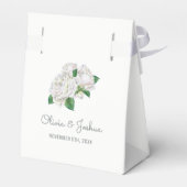 ホワイトローズ結婚式の引き出物ボックス フェイバーボックス (裏面サイド)