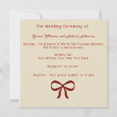 ホワイトローズ結婚式招待状 招待状 (裏面)