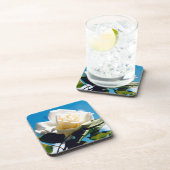 ホワイトローズ美しい コースター (右側)