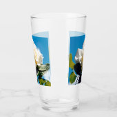 ホワイトローズ美しい タンブラーグラス (左)