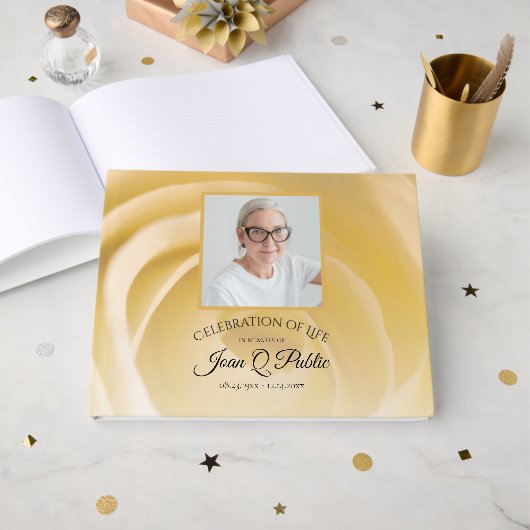 ホワイトローズ花お祝い記念碑 ゲストブック (正面見開き)