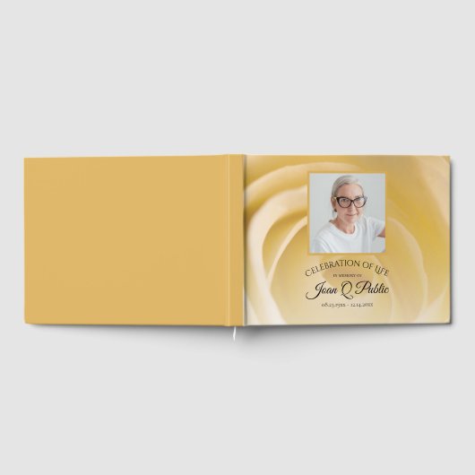 ホワイトローズ花お祝い記念碑 ゲストブック (全面)