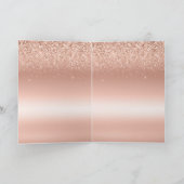 ホワイトローズ金ゴールドグリッターグリッジスパークル      カード (内部)