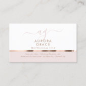 ホワイトローズ金ゴールドセレニティ 名刺 (裏面)