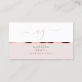 ホワイトローズ金ゴールドセレニティ 名刺 (正面)