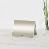 ホワイトローズ金ゴールドハートサンキューカード サンキューカード (裏面)