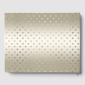 ホワイトローズ金ゴールドハートズゲストブック ゲストブック (裏面)