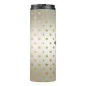 ホワイトローズ金ゴールドハートフローラサーマルタンブラー タンブラー (裏面)