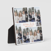 ホワイトローズ金ゴールドファミリー写真テンプレート フォトプラーク (正面)